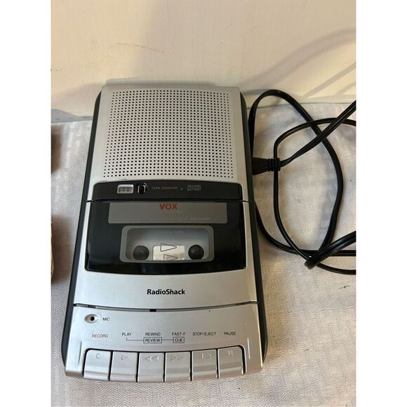 Radio shack recorder voice activated deskto cassette recorder vox vintage box - Picture 3 of 4